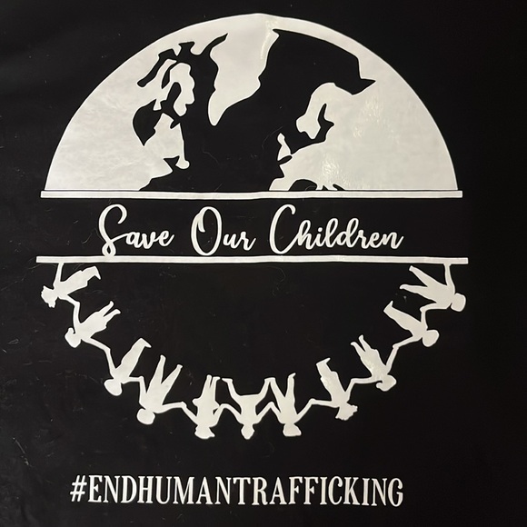 Humanity tee XS black unisex Save Our Children 30-32 #EndHumanTrafficking 🌎 NEW - Picture 2 of 4